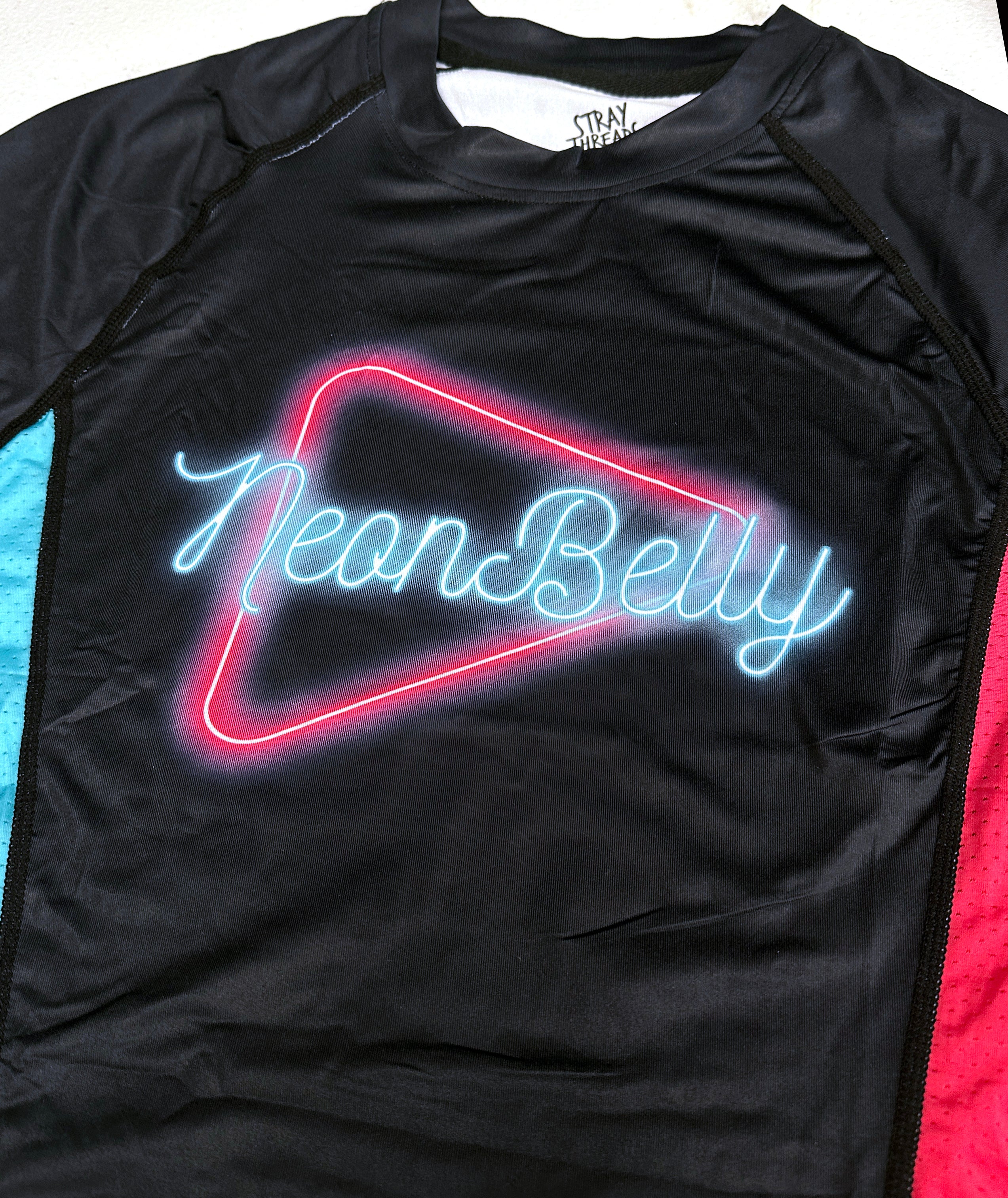 "Neon Belly" Long Sleeve Rash Guard