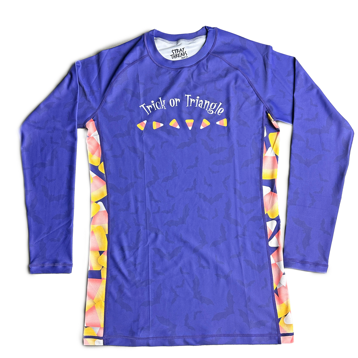 Tricks or Triangles Halloween Long Sleeve Rash Guard